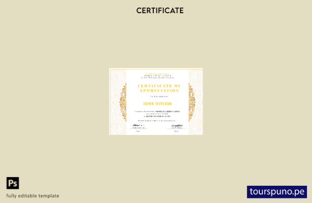 Plantilla de Certificado de Apreciación de la Iglesia de EE. UU. lista para impr